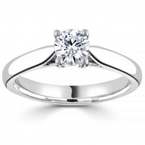 Bague de fian�ailles - diamant de laboratoire