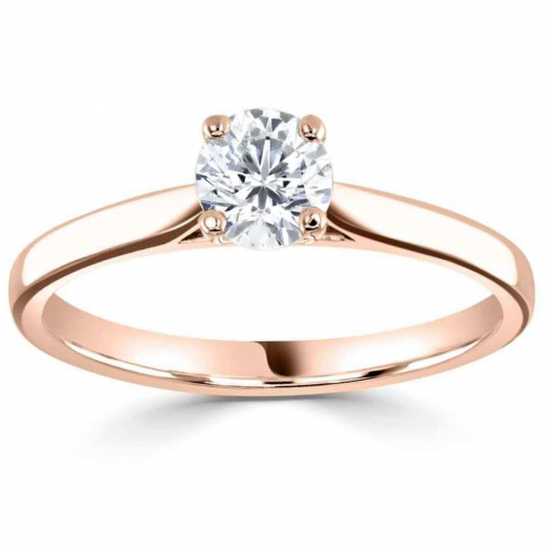 Bague de fian�ailles - diamant de laboratoire