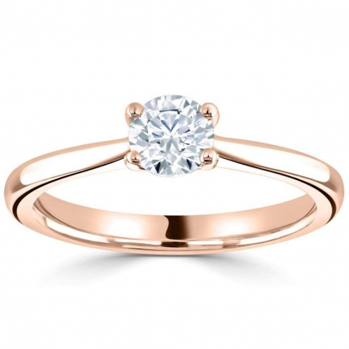 Bague de fian�ailles - diamant de laboratoire