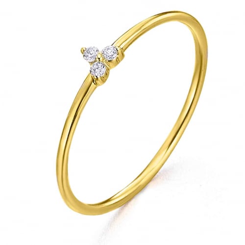Bague diamants 0.03 ct