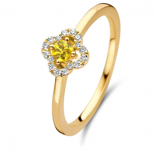 Bague Diamants Saphir Jaune One More