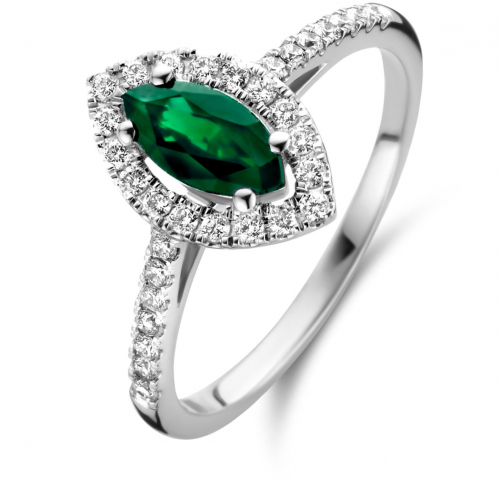 Bague Emeraude et Diamants