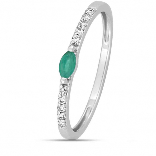 Bague Emeraude et diamants
