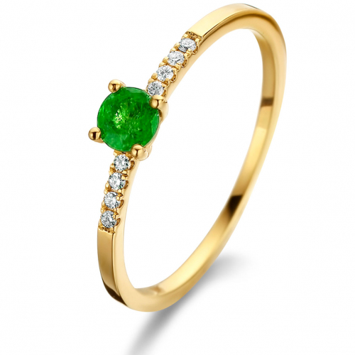 Bague Emeraude et Diamants