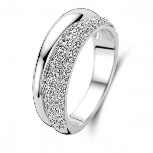 Bague en argent et oxydes de zirconium  - Naiomy Silver