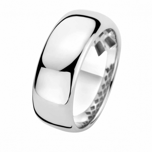 Bague en argent lisse - Naiomy