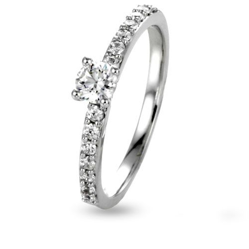 Bague fianaille diamant 0.36 ct