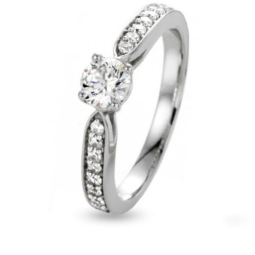 Bague fianailles femme 0.22 ct