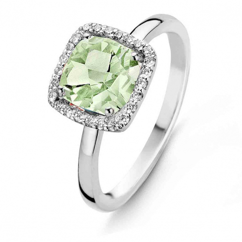 Bague Prasiolite et Diamants One More - Etna