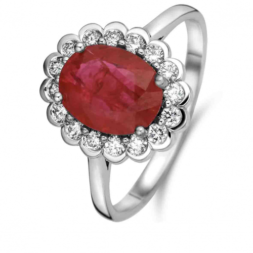 Bague Rubis et Diamants