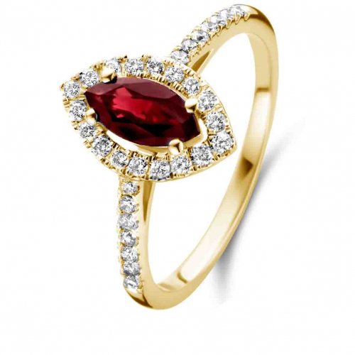 Bague Rubis et Diamants