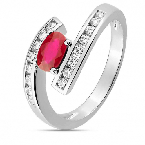 Bague Rubis et diamants
