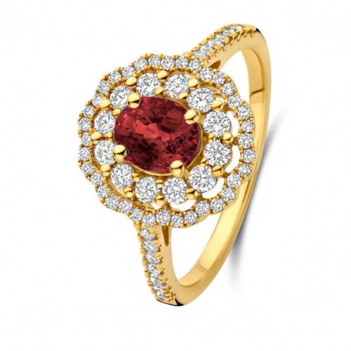Bague Rubis et Diamants