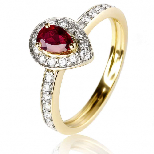 bague rubis et diamants