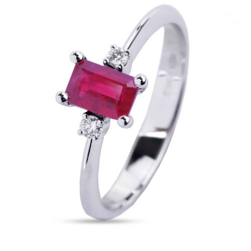 Bague Rubis et Diamants