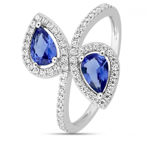 Bague Saphir et Diamants