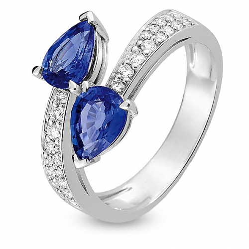 Bague Saphir et Diamants