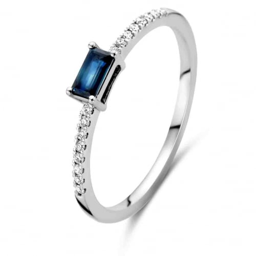 Bague saphir et Diamants