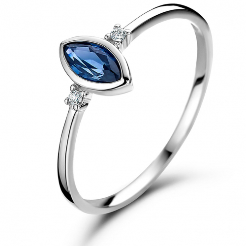 Bague Saphir et Diamants