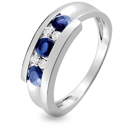 Bague Saphir et Diamants