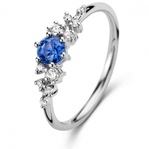 Bague saphir et Diamants