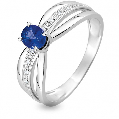 Bague Saphir et Diamants