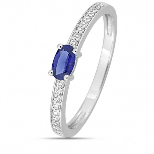 Bague Saphir et diamants