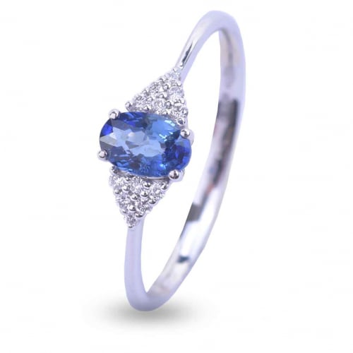 Bague Saphir et Diamants