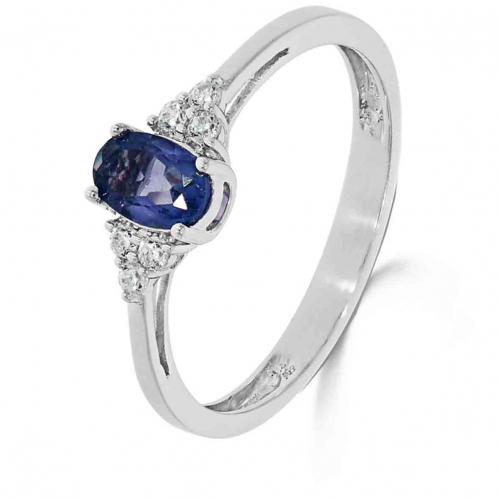 Bague Saphir et Diamants