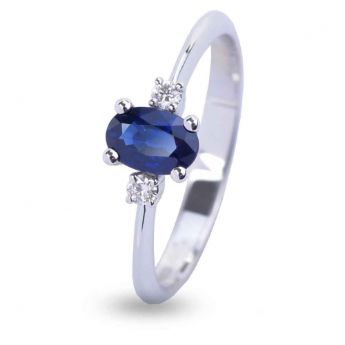 Bague Saphir et Diamants