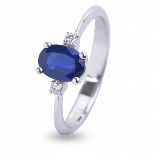 Bague Saphir et Diamants