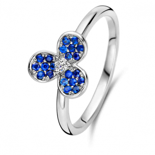 Bague Saphir et Diamants