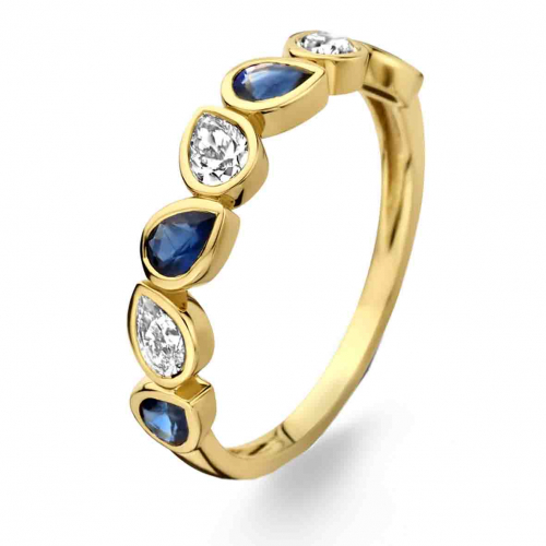 Bague Saphir et diamants