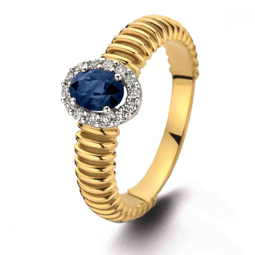 Bague Saphir et diamants