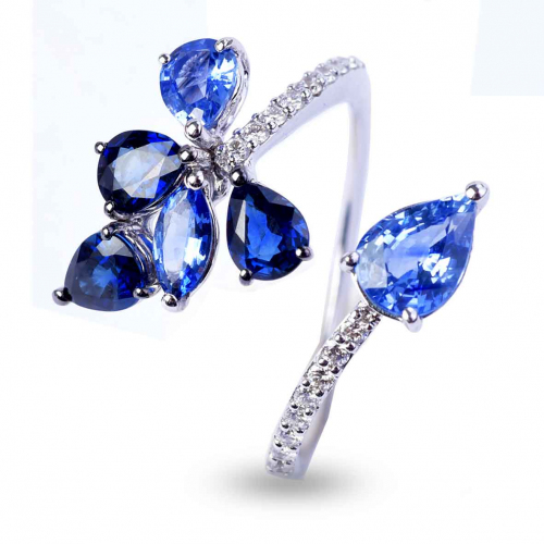 Bague Saphirs et Diamants