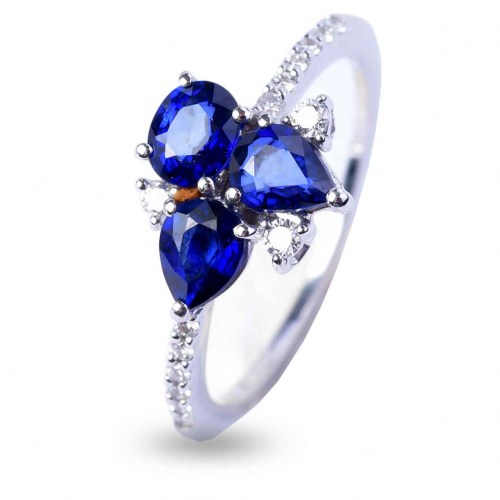 Bague Saphirs et Diamants