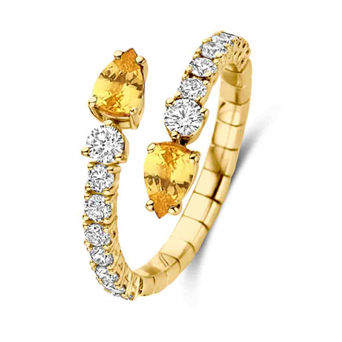 Bague saphirs et diamants