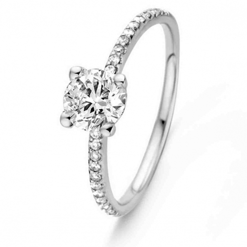 Bague solitaire Chaton beyond - 0.50 ct - Diamant de Laboratoire