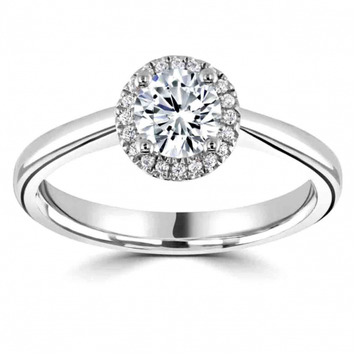 Bague solitaire - Diamant cre en Laboratoire