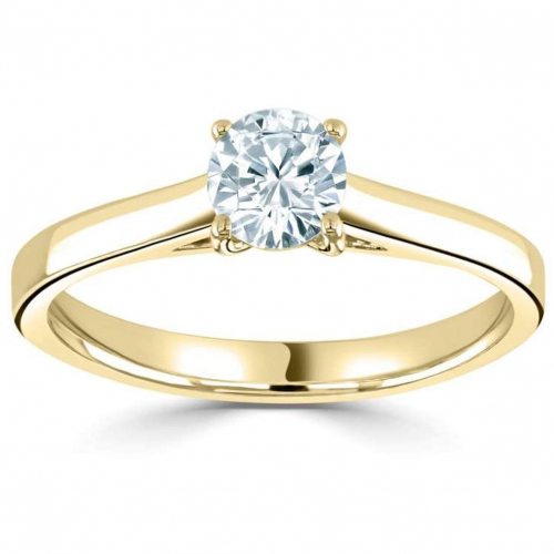 Bague solitaire - Diamant Synth�tique