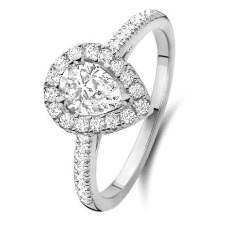 Bague solitaire Halo Beyond- 1 ct