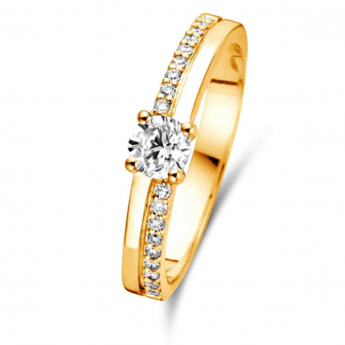 Bague solitaire Resonance 0.30 ct Diamant de Laboratoire