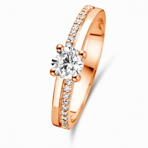 Bague solitaire Resonance 0.50 ct