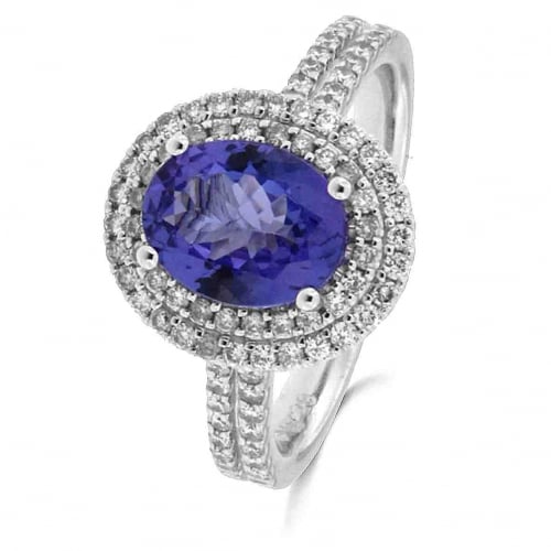 Bague Tanzanite et Diamants