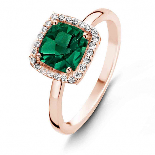 Bague Topaze Tourmaline Verte et Diamants One More - Etna