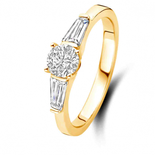 Bague Trilogie Art Deco 0.40 ct