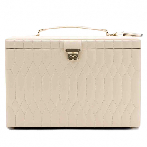 Boîte à Bijoux de Voyage Wolf 1834 - Caroline XLarge Jewelry Case- Ivoire