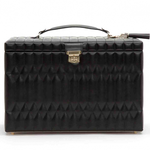Bote  Bijoux de Voyage Wolf 1834 - Caroline XLarge Jewelry Case- Noir