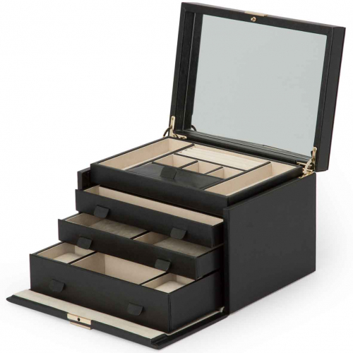 Bo�te � Bijoux Wolf 1834 - Palermo Large Jewelry Box- Noir