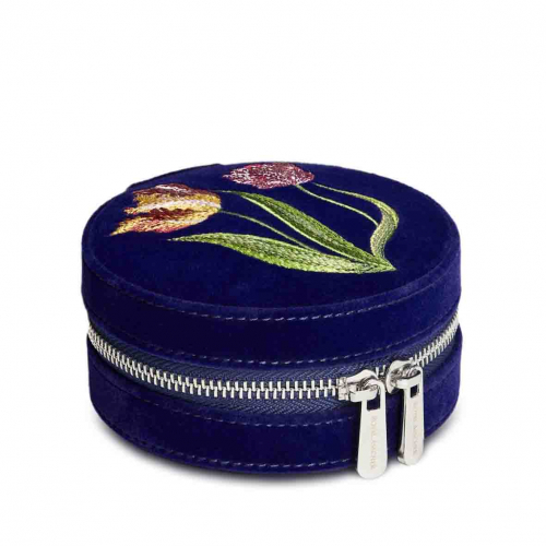 Bote  Bijoux Wolf 1834 - Royal Asscher Round Jewellery Zip Case - Blue